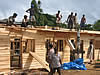 Monsoon Shelter Construction Underway.